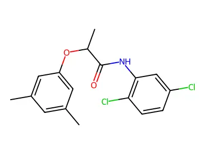 N-(2,5-dichlorophenyl)-2-(3,5-dimethylphenoxy)propanamide structure