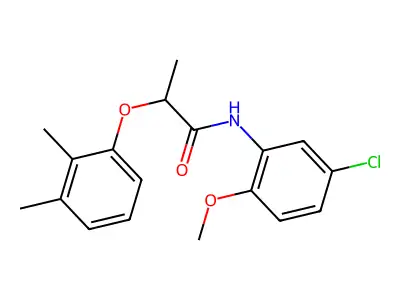 N-(5-chloro-2-methoxyphenyl)-2-(2,3-dimethylphenoxy)propanamide structure