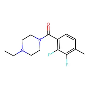 (2,3-Difluoro-4-methylphenyl)(4-ethyl-1-piperazinyl)methanone structure