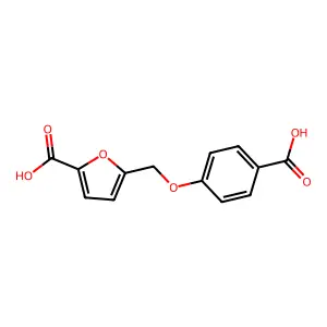 5-[(4-carboxyphenoxy)methyl]furan-2-carboxylic Acid structure