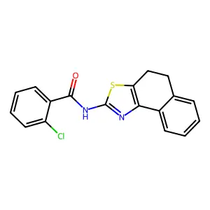 2-chloro-N-(4,5-dihydrobenzo[e][1,3]benzothiazol-2-yl)benzamide structure