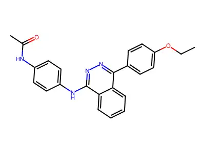 N-[4-[[4-(4-ethoxyphenyl)phthalazin-1-yl]amino]phenyl]acetamide structure