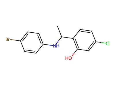 2-[1-(4-Bromoanilino)ethyl]-5-chlorophenol structure