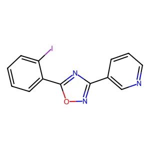 5-(2-Iodophenyl)-3-pyridin-3-yl-1,2,4-oxadiazole structure