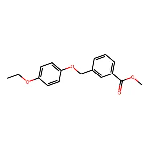 Methyl 3-[(4-ethoxyphenoxy)methyl]benzoate structure