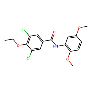3,5-dichloro-N-(2,5-dimethoxyphenyl)-4-ethoxybenzamide structure