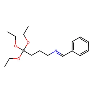 1-Propanamine, N-(phenylmethylene)-3-(triethoxysilyl)- structure