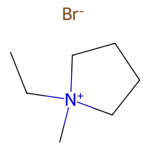 1-乙基-1-甲基吡咯烷鎓溴化物 structure