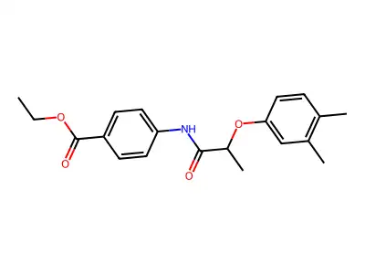 Ethyl 4-[2-(3,4-dimethylphenoxy)propanoylamino]benzoate structure
