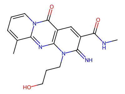 7-(3-hydroxypropyl)-6-imino-N,11-dimethyl-2-oxo-1,7,9-triazatricyclo[8.4.0.0^{3,8}]tetradeca-3(8),4,9,11,13-pentaene-5-carboxamide structure