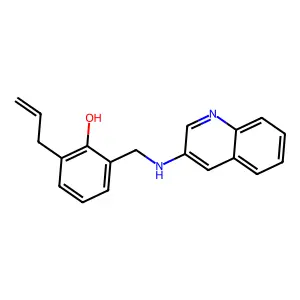 2-Allyl-6-(quinolin-3-ylaminomethyl)-phenol structure
