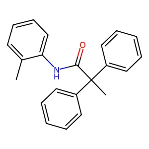 N-(2-methylphenyl)-2,2-diphenylpropanamide structure