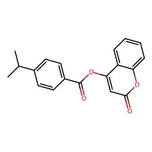 (2-Oxochromen-4-yl) 4-propan-2-ylbenzoate structure
