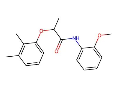 2-(2,3-dimethylphenoxy)-N-(2-methoxyphenyl)propanamide structure