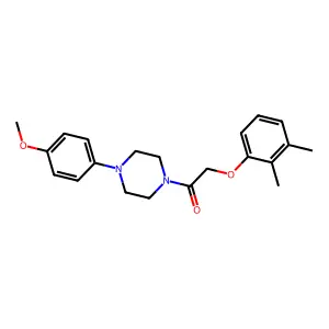 2-(2,3-Dimethylphenoxy)-1-[4-(4-methoxyphenyl)piperazin-1-yl]ethanone structure