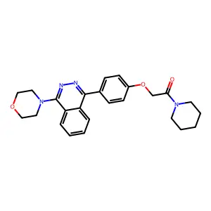 2-[4-(4-Morpholin-4-ylphthalazin-1-yl)phenoxy]-1-piperidin-1-ylethanone structure