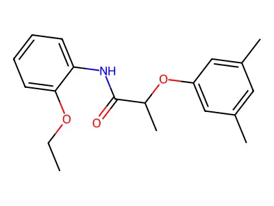 2-(3,5-dimethylphenoxy)-N-(2-ethoxyphenyl)propanamide structure