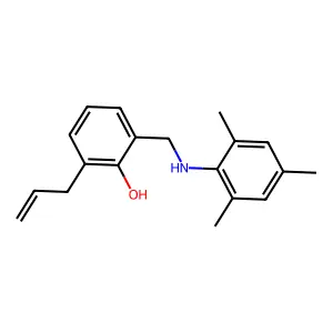 2-Prop-2-enyl-6-[(2,4,6-trimethylanilino)methyl]phenol structure