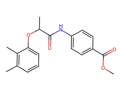 Methyl 4-[2-(2,3-dimethylphenoxy)propanoylamino]benzoate structure