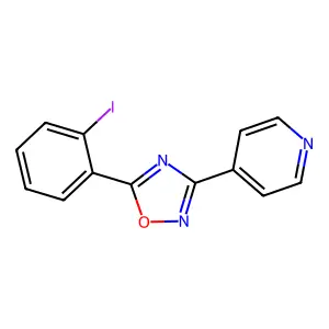5-(2-Iodophenyl)-3-pyridin-4-yl-1,2,4-oxadiazole structure