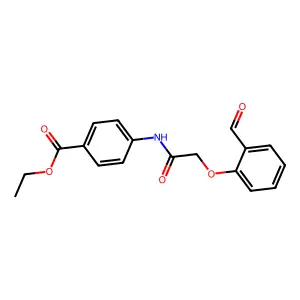 Ethyl 4-{[(2-formylphenoxy)acetyl]amino}benzoate structure