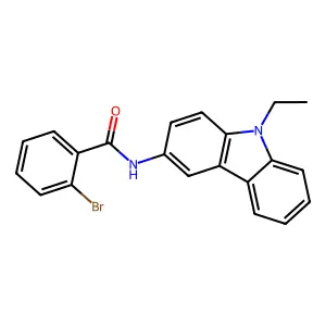 2-bromo-N-(9-ethyl-9H-carbazol-3-yl)benzamide structure