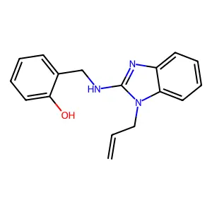 2-[[(1-Prop-2-enylbenzimidazol-2-yl)amino]methyl]phenol structure