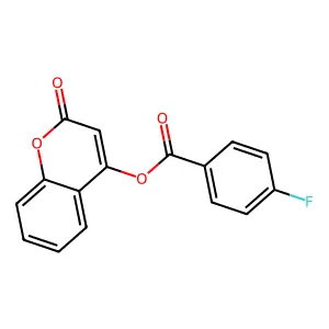 (2-Oxochromen-4-yl) 4-fluorobenzoate structure