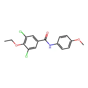 3,5-dichloro-4-ethoxy-N-(4-methoxyphenyl)benzamide structure