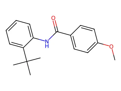 N-(2-tert-butylphenyl)-4-methoxybenzamide structure