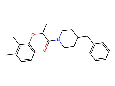 1-(4-Benzylpiperidin-1-yl)-2-(2,3-dimethylphenoxy)propan-1-one structure