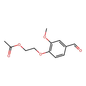 2-(4-Formyl-2-methoxyphenoxy)ethyl acetate structure