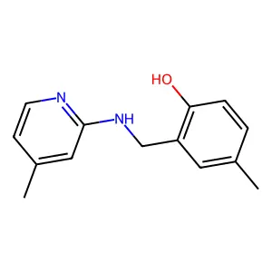 4-Methyl-2-[(4-methyl-pyridin-2-ylamino)-methyl]-phenol structure
