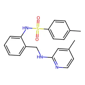 4-methyl-N-[2-[[(4-methylpyridin-2-yl)amino]methyl]phenyl]benzenesulfonamide structure