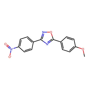 5-(4-Methoxyphenyl)-3-(4-nitrophenyl)-1,2,4-oxadiazole structure
