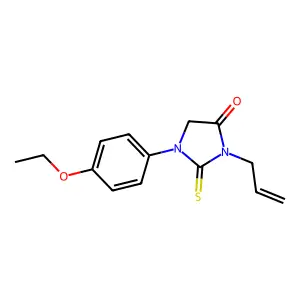 3-Allyl-1-(4-ethoxyphenyl)-2-thioxoimidazolidin-4-one structure