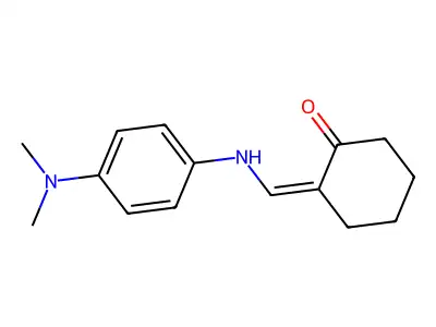 2-[[[4-(Dimethylamino)phenyl]amino]methylene]cyclohexanone structure