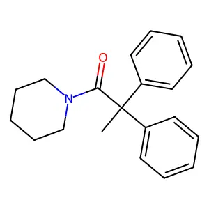 2,2-Diphenyl-1-piperidin-1-ylpropan-1-one structure