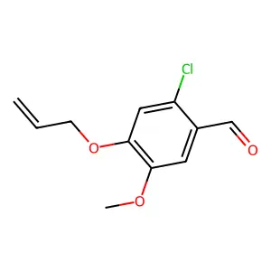 4-(Allyloxy)-2-chloro-5-methoxybenzaldehyde structure