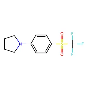 1-(4-((Trifluoromethyl)sulfonyl)phenyl)pyrrolidine structure