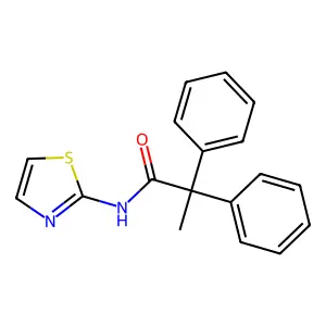2,2-diphenyl-N-(1,3-thiazol-2-yl)propanamide structure