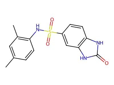 N-(2,4-dimethylphenyl)-2-oxo-2,3-dihydro-1H-benzimidazole-5-sulfonamide structure
