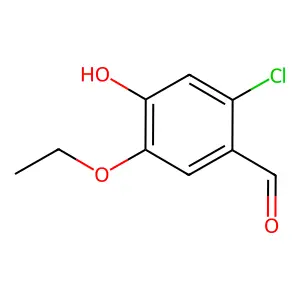 2-Chloro-5-ethoxy-4-hydroxybenzaldehyde structure