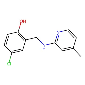 4-Chloro-2-{[(4-methylpyridin-2-yl)amino]methyl}phenol structure