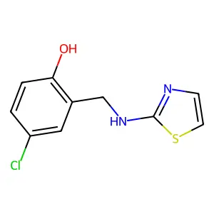 4-Chloro-2-[(1,3-thiazol-2-ylamino)methyl]phenol structure