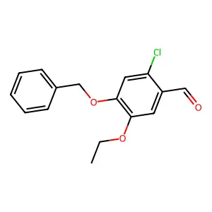 4-(Benzyloxy)-2-chloro-5-ethoxybenzaldehyde structure