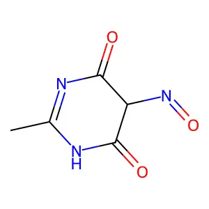 2-methyl-5-nitroso-1H-pyrimidine-4,6-dione structure