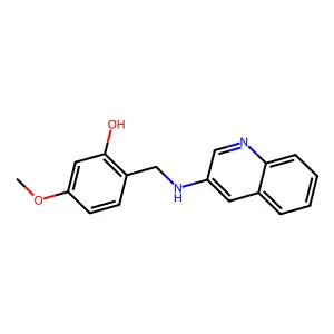 5-Methoxy-2-[(quinolin-3-ylamino)methyl]phenol structure