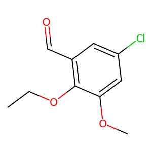 5-Chloro-2-ethoxy-3-methoxybenzaldehyde structure
