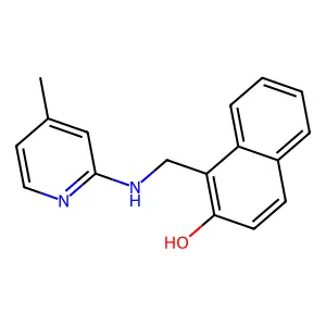 1-[[(4-Methylpyridin-2-yl)amino]methyl]naphthalen-2-ol structure